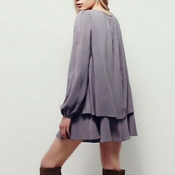 Free People Women's Ottoman Slouchy Stretch Tunic, Taupe, Brown. NWT - Picture 2 of 10